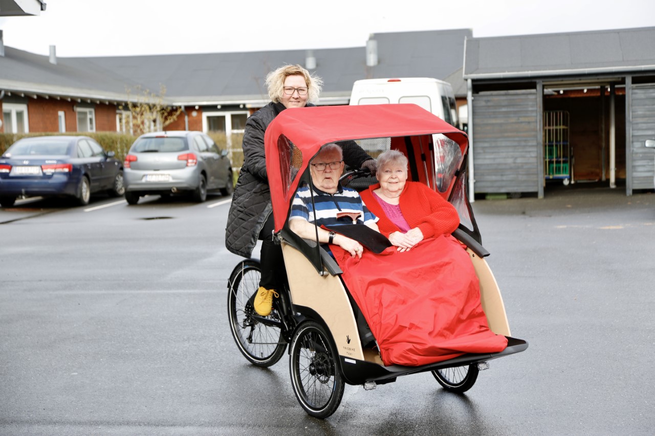Dagcentret har fået flot rickshaw af Trygfonden