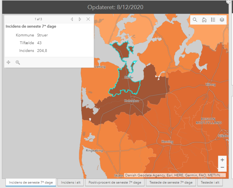 Smittetrykket stiger igen i Struer
