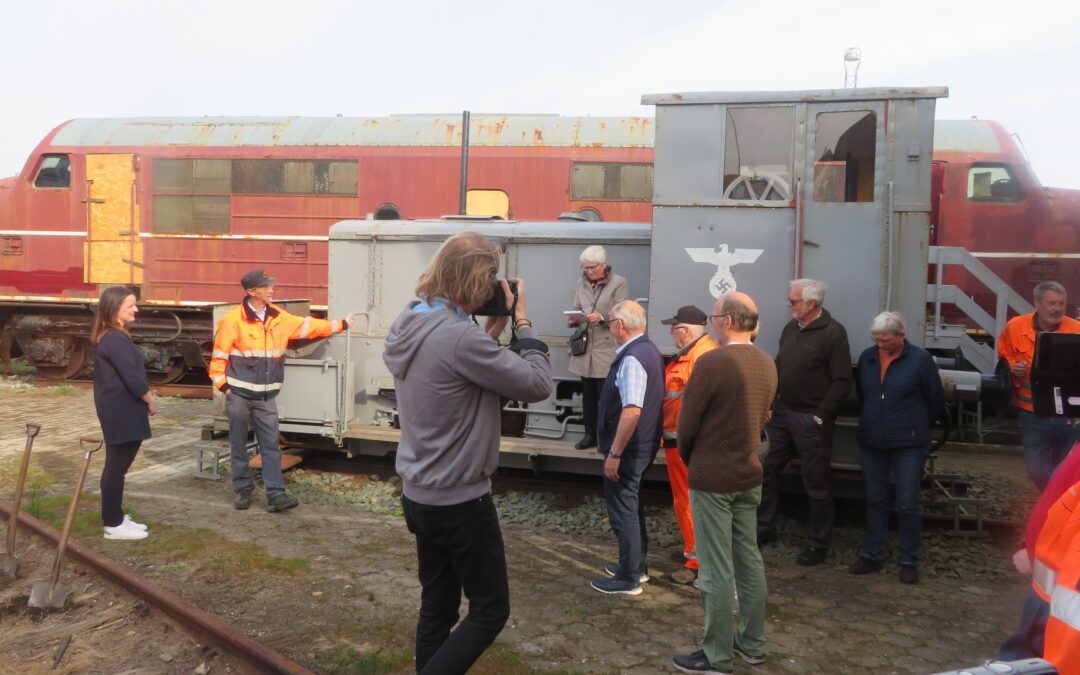 Første spadestik på det nye Jernbanemuseum