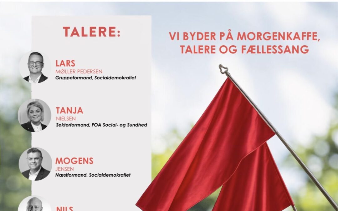 Festlig fejring af 1. maj i Struer – med morgenkaffe, fællessang og stærke budskaber i Folkets Hus