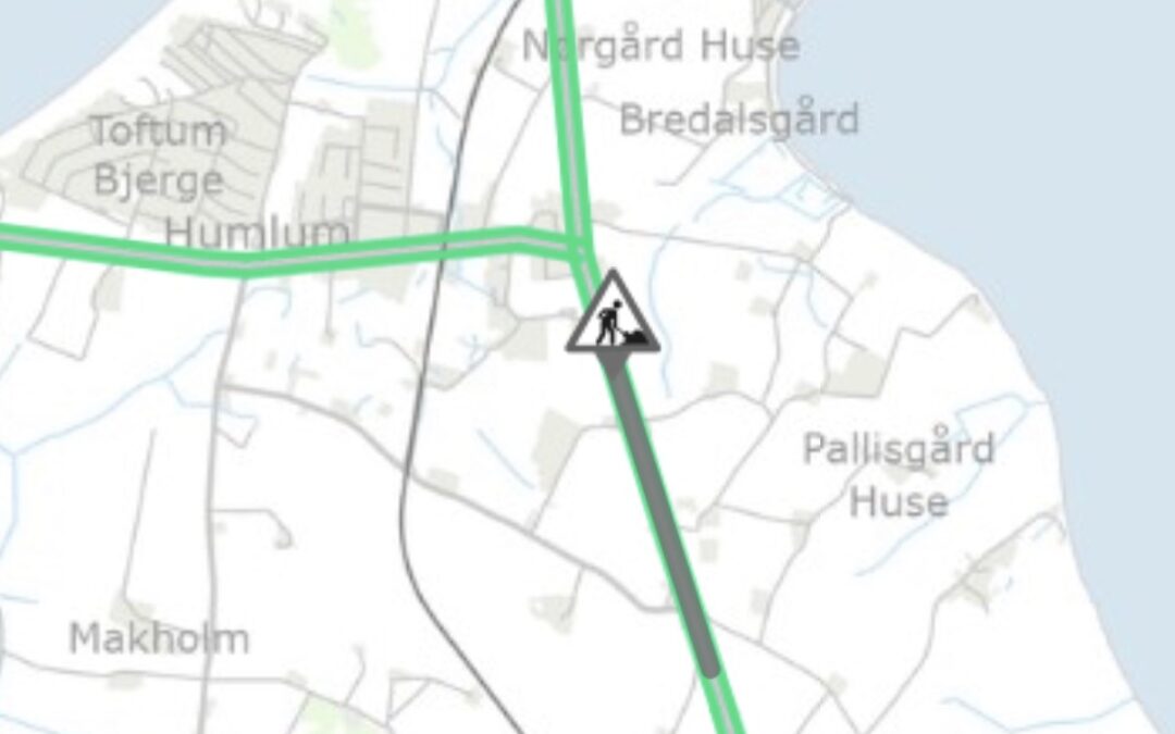 Vejarbejde mellem Bremdal og Humlum: Kun ét spor og 50 km/t
